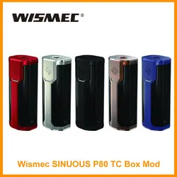 Натуральная Wismec извилистые P80 TC Box Mod, 18650 Батарея в комплект не входит 80 Вт электронная сигарета vw электронная сигарета испаритель