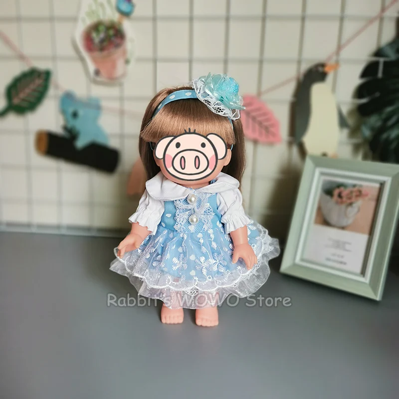 Одежда для кукол, подходит для 25 см, Детская кукла, игрушка 1/6, BJD кукла, куклы для новорожденных, аксессуары, Милое Свадебное платье, головной убор, костюм, подарки для девочек