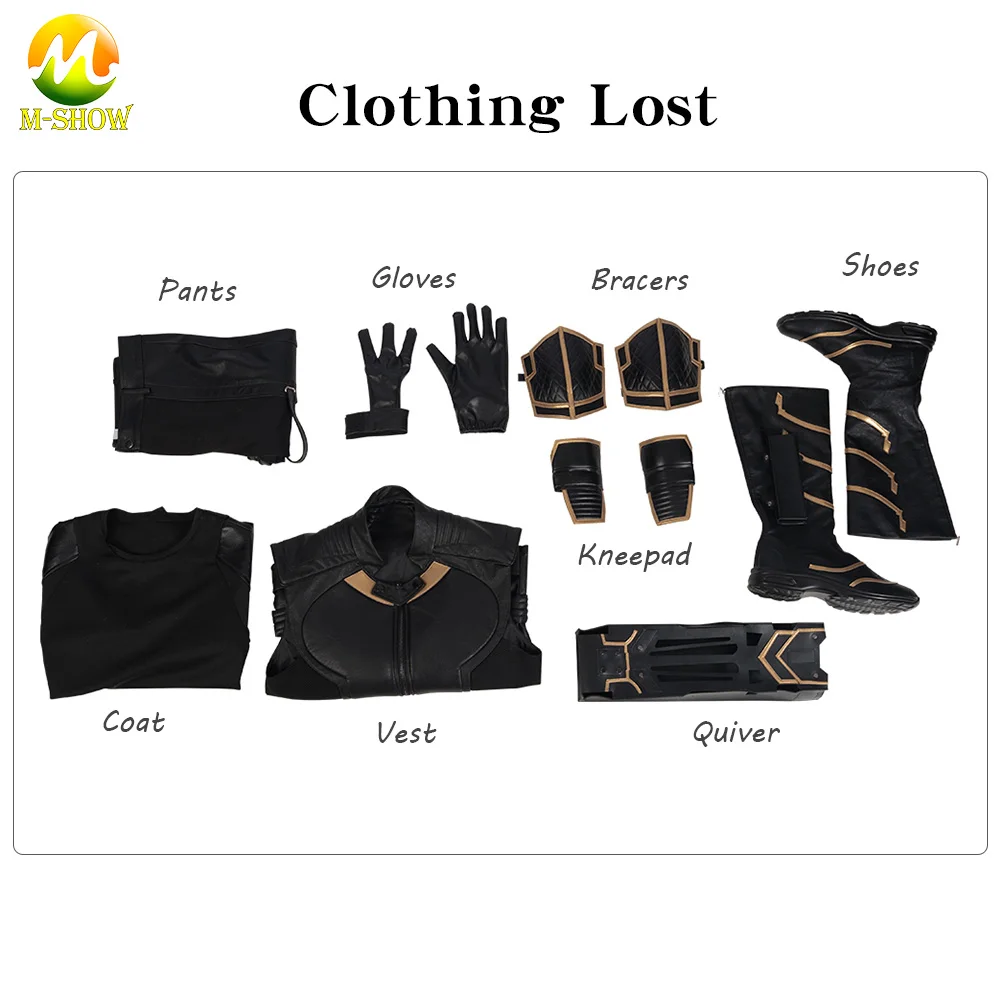 2019 Avengers Endgame Hawkeye Cosplay Costume Avengers 4 Clinton Barton Cosplay Outfit Full Set Halloween Battle Suit