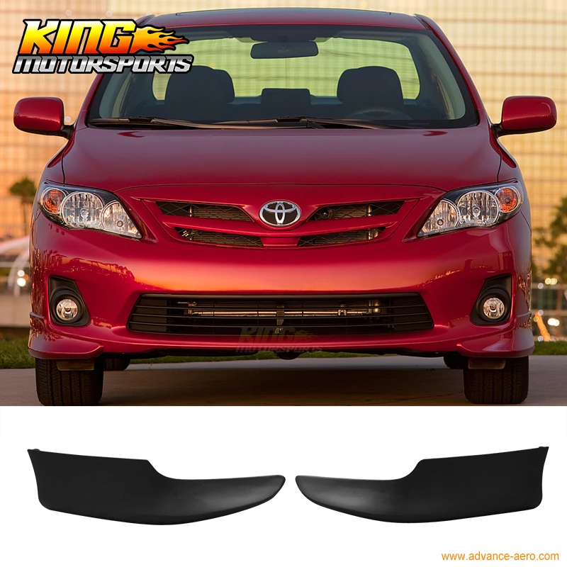 Подходит для 11 13 2011 2012 2013 Toyota Corolla переднего бампера разветвители губ 2 шт. PP