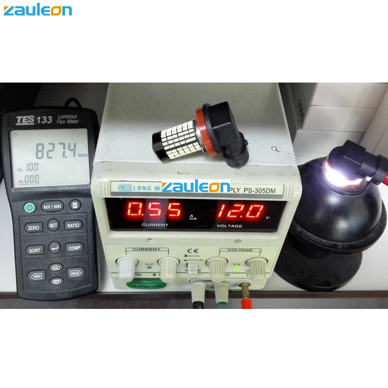 Zauleon 2 шт. H11 светодиодный противотуманный фонарь 132SMD 3014 827 люмен белый 6000 K Светодиодные фары дальнего света DRL Дневной свет DRL заменить лампы авто-Стайлинг