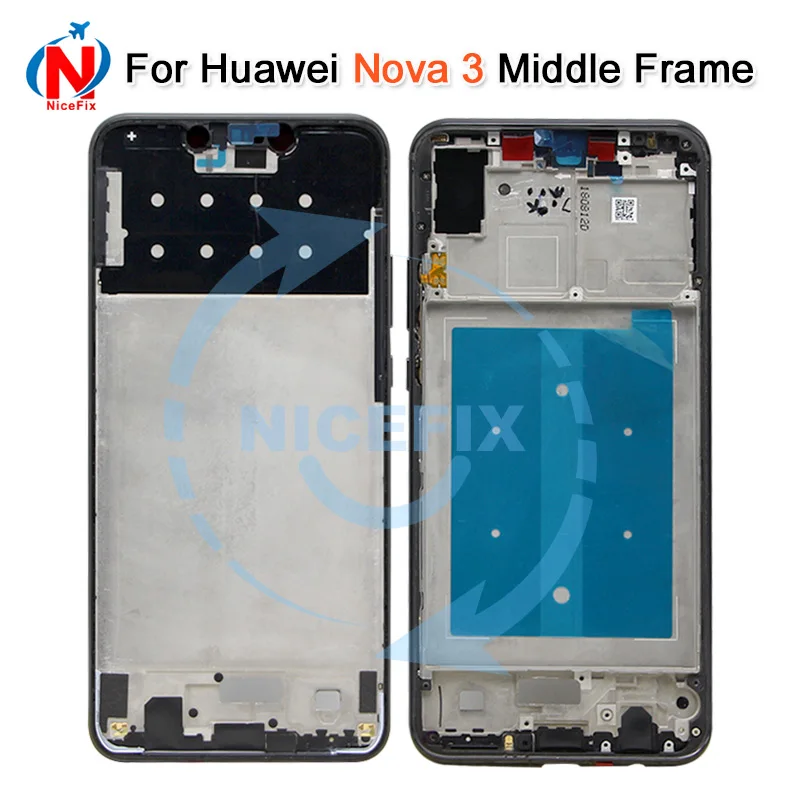 Для huawei nova 3 средняя пила рамы Корпус Лицевая панель рамка поддержка lcd передней рамкой ремонтные запасные Запчасти