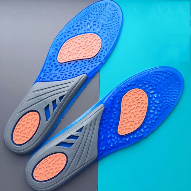 ELEFT High Resilient Blue Silicone Insole Sport Gel Insoles Shock