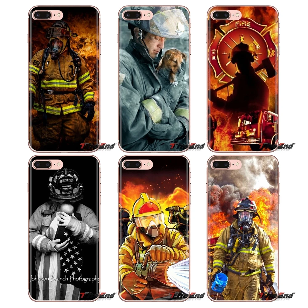 

Cell Phone Case Cover For Huawei G7 G8 P7 P8 P9 P10 P20 P30 Lite Mini Pro P Smart Plus 2017 2018 2019 Firefighter Heroes Fireman