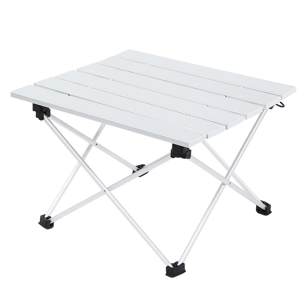 

New Outdoor Folding Table Desk Aluminum Alloy Sheet Camping Kit Pouch Pack Durable Travel Picnic Desk