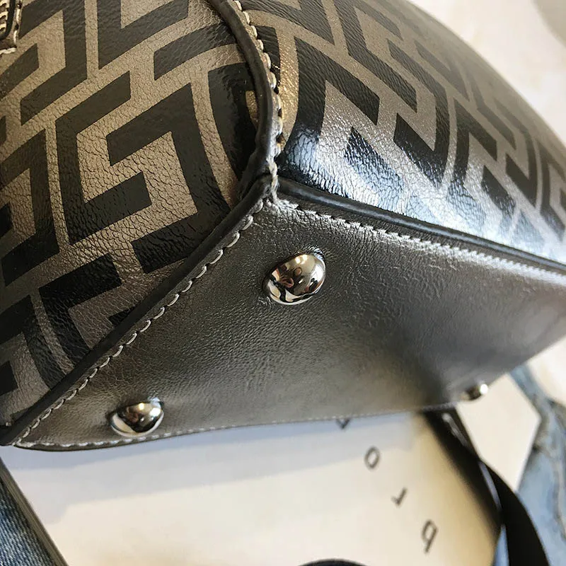 Women Fashion Printing Wide Shoulder Bag INS Popular Leather Handbag Exuqisite Female Messenger Bags Lady Luxury Bolsa SS3493 (9)