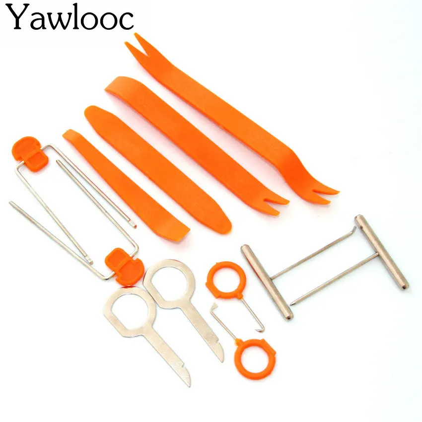 

Car styling 12pcs Car Radio Door Clip Panel Kit For Fiat VW Seat Mazda Mitsubishi Toyota nissan Alfa Romeo audi BMW Mini Benz