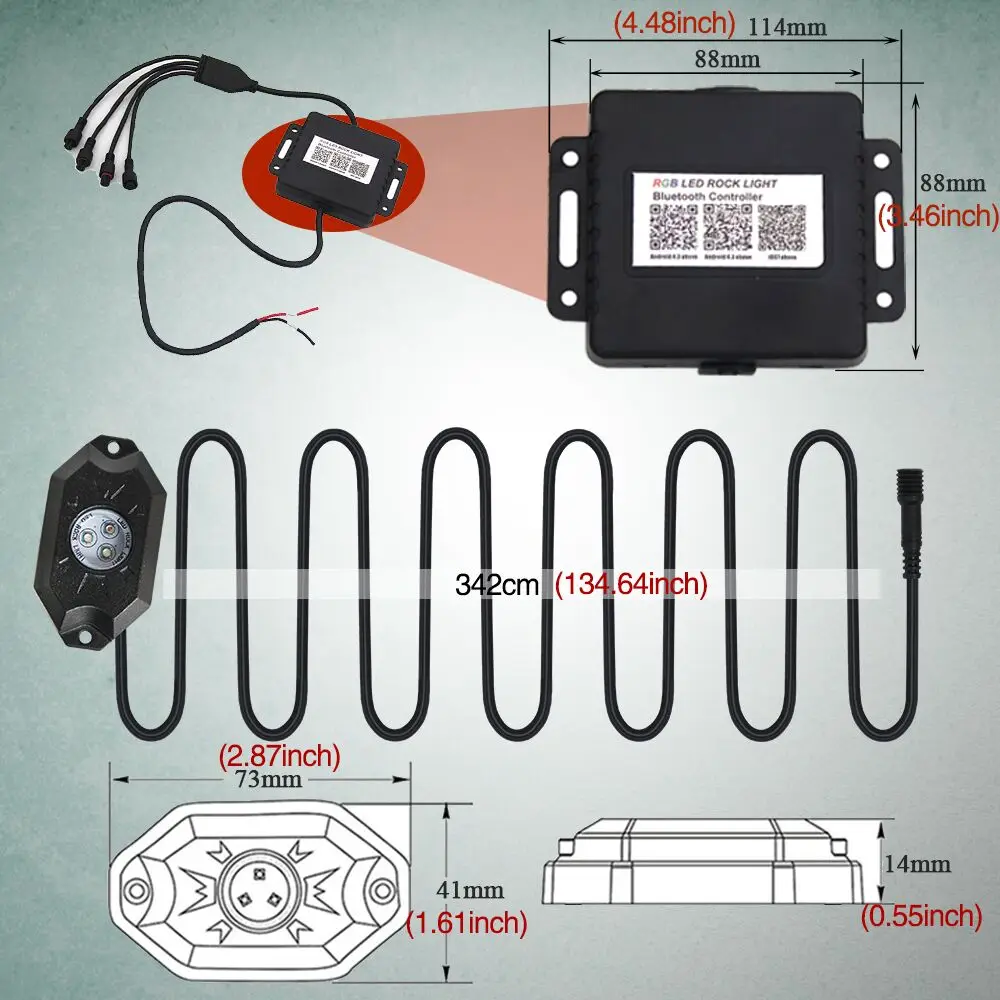 4 Kit Led Light Remote 2