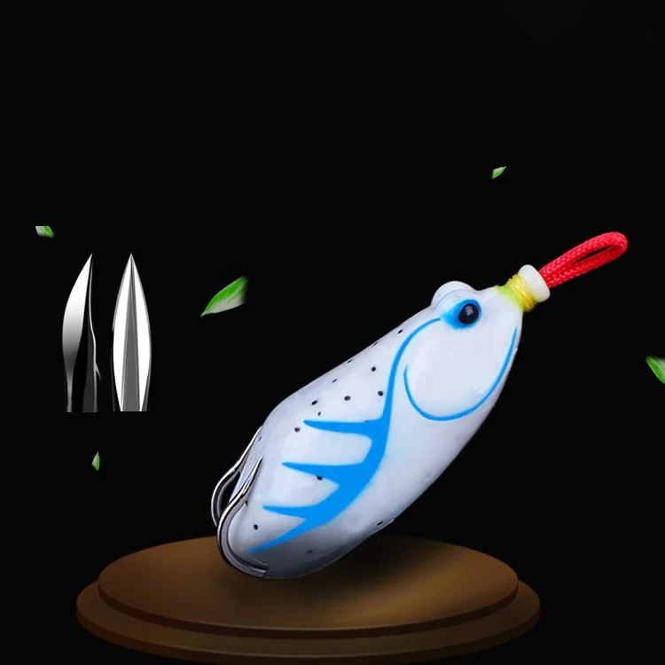 6cm 14g Fishing Lure Frog Swim Bait Soft Lure Frog Artificial Silicon fishing tackle treble hook fishing lure Frog