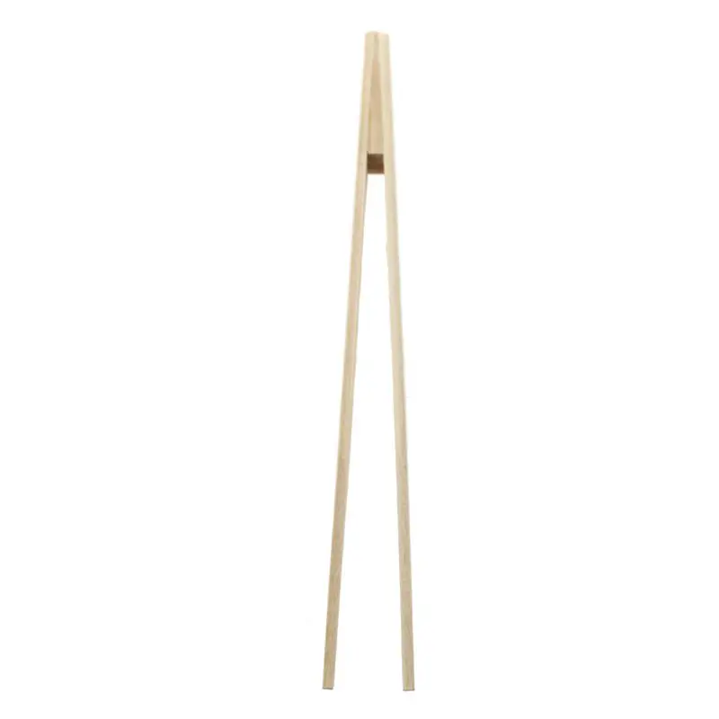 Practical Textured Bamboo Kongfu Tea Utensil Tweezers 14.5cm Wood Color^~^ 