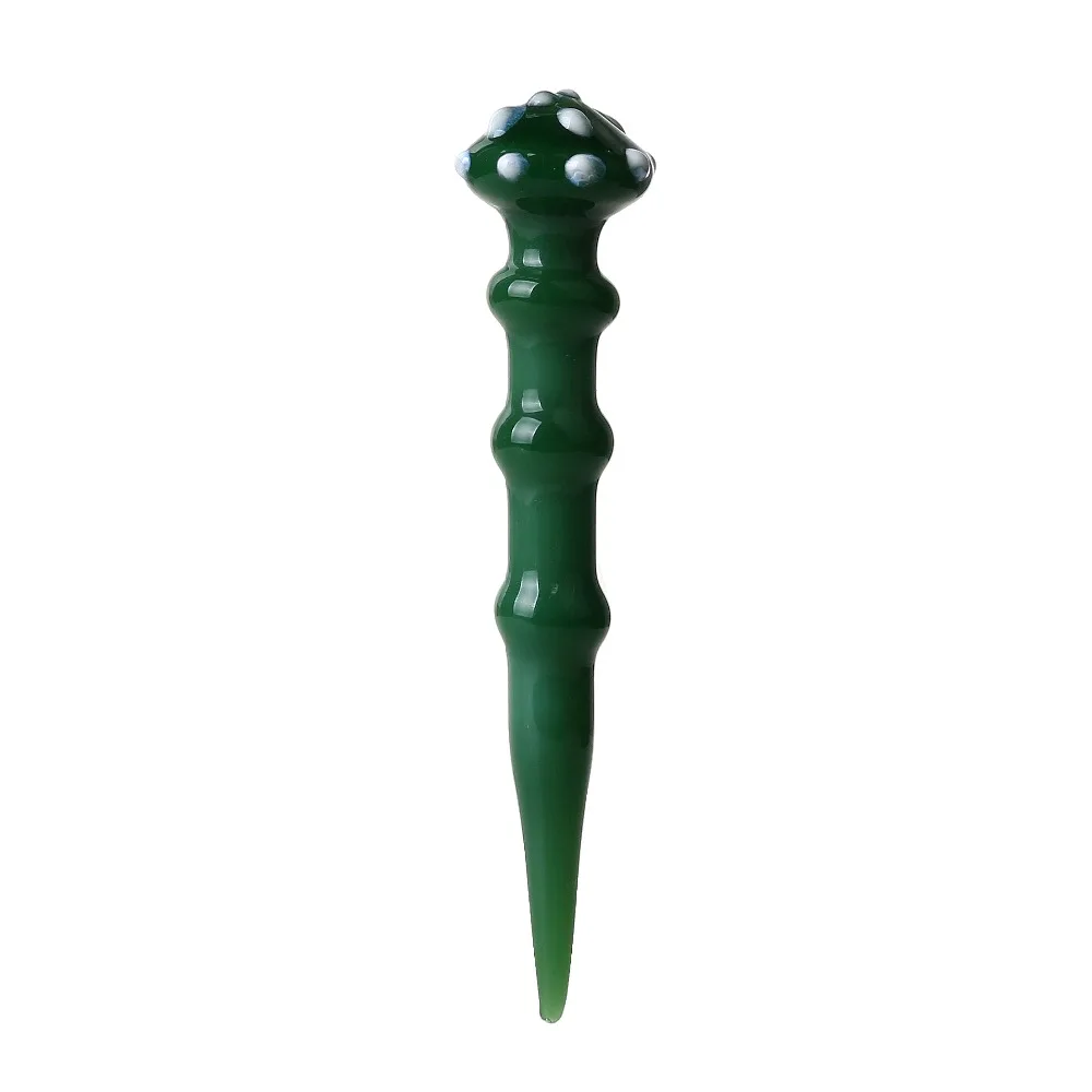 

Smoking Dogo 2017 Unique High Quality Green Mushroom Glass Dabbers Length 12.5cm Dabber tools for Oil or Wax Dab