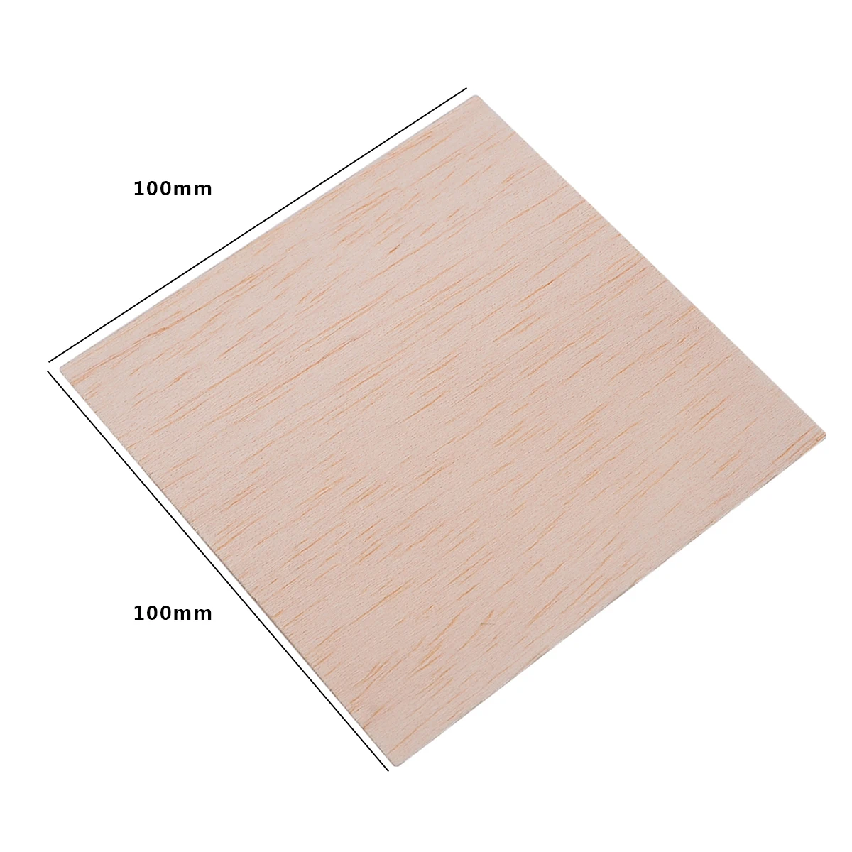 20pcs/set Balsa Wood Sheets Wooden Plate Model For DIY House Ship Aircraft 100x100x1mm
