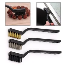 Yeoda 3 шт./компл. " 170 мм мини-проволочная кисть Сталь латунный набор нейлоновых Чистящая полирующая деталь металла