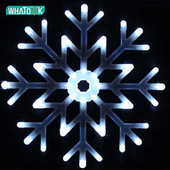 

40CM LED Large Pendant Lights Waterproof Fashion Snowflake Droplight Crystal Bar Living Dining Room Indoor Outdoor Hanging Lamp