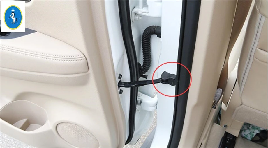 

Yimaautotrims Auto Accessory Car Door Stop Rust Waterproof Protector Cover Trim Plastic Fit For Nissan Kicks 2016 2017 2018 2019