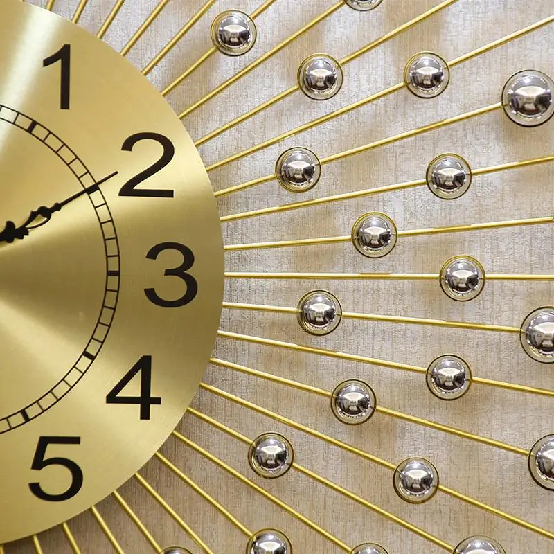 European Wrought Iron Wall Clocks Decoration Crafts Wall Hanging Metal