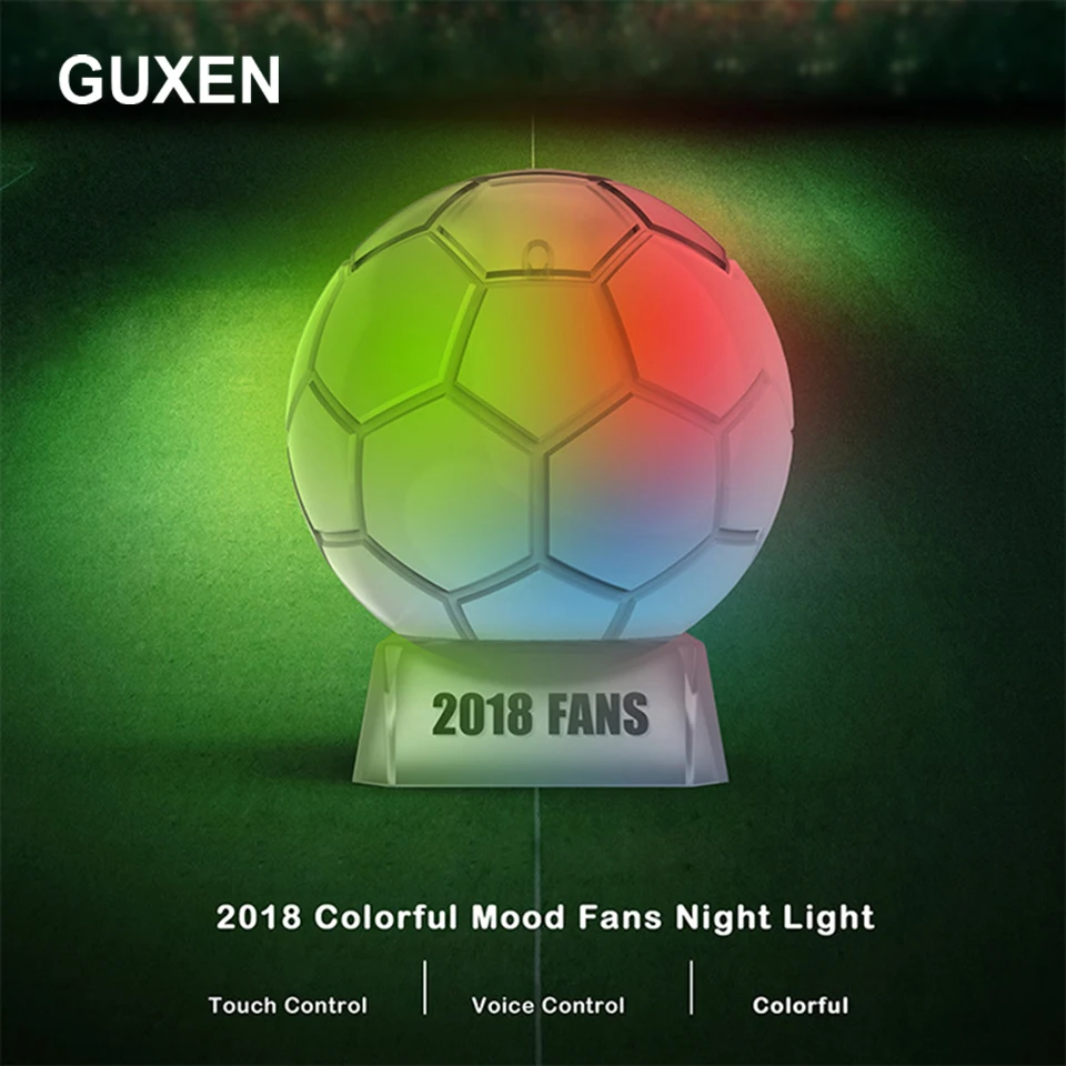 Guxen LED Lamp Touch Sensor Football trophy Night Light for Soccer Sports Fans Best Gift 7 Color Changing Lighting Lamp Guxen LED Lamp Touch Sensor Football trophy Night Light for Soccer Sports Fans Best Gift 7 Color Changing Lighting Lamp