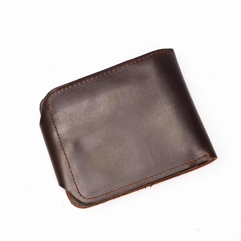 Genuine Cow Leather Wallet For Men Mens Vintage Designer Real Cowhide Short Wallets Purse Card Holder Male Carteira High Quality