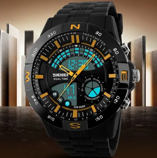 el luminous watch dual time