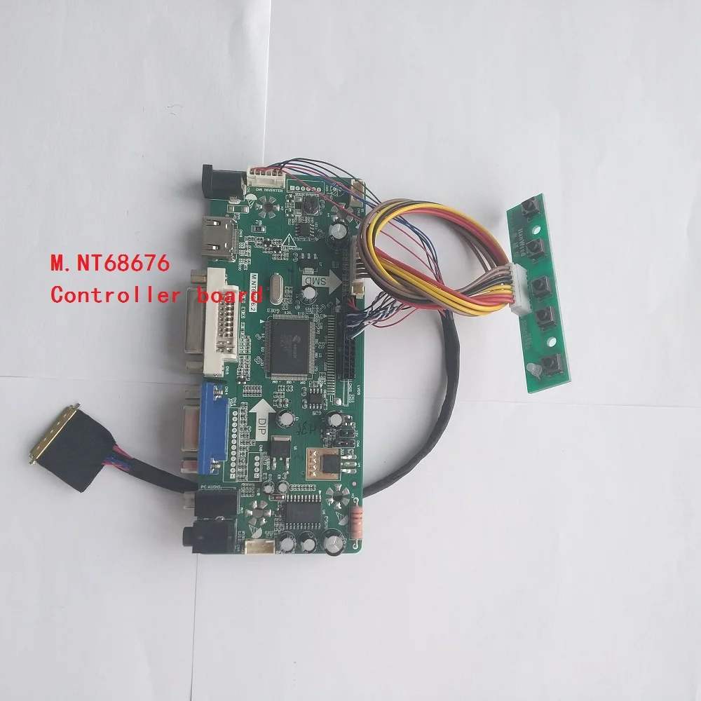 HDMI audio DVI M.NT68676 VGA driver kit controller board DIY for BT156GW01 V.1 15.6&quot LCD 1366X768 LED LVDS 40pin 2019 panel |