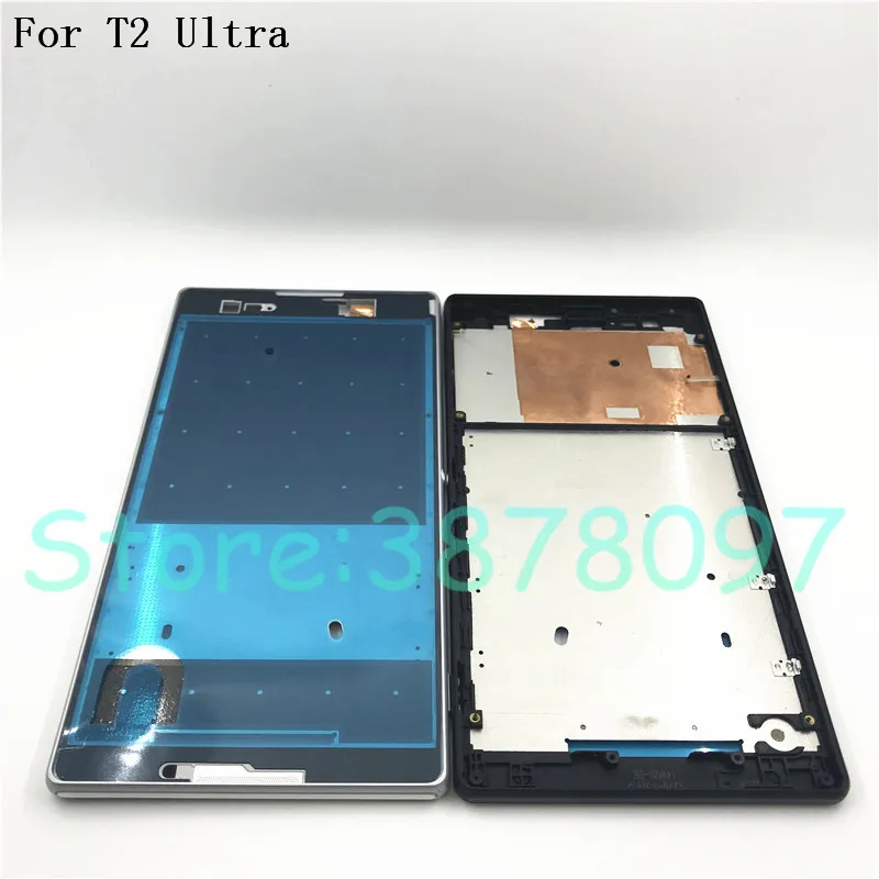 

Original 6.0 inches For Sony Xperia T2 Ultra XM50H D5322 Middle Frame Plate Front Bezel Housing +Adhesive