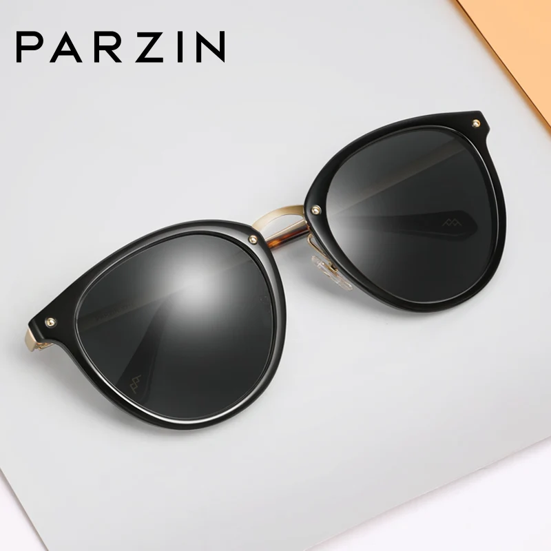 Женские поляризованные солнцезащитные очки PARZIN, Luxury Brand Retro женские высококачественные старинные цветное зеркальное покрытие пляж солнцезащитный козырек