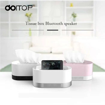 

DOITOP Newest Tissue Box Bluetooth Speaker Napkin Box Function Mobile Phone Stand Function Support TF Card U Disk Mode player
