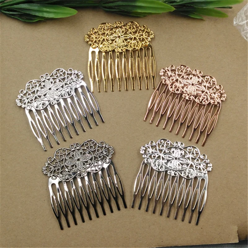 SEA MEW 55x60mm Copper Hair Combs Headwear Bride Hair Combs Hair Accessories For Womenin Hair
