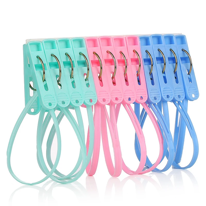 Portable 12Pcs/lot Plastic Clothes Pegs For Household Clothes Hang
