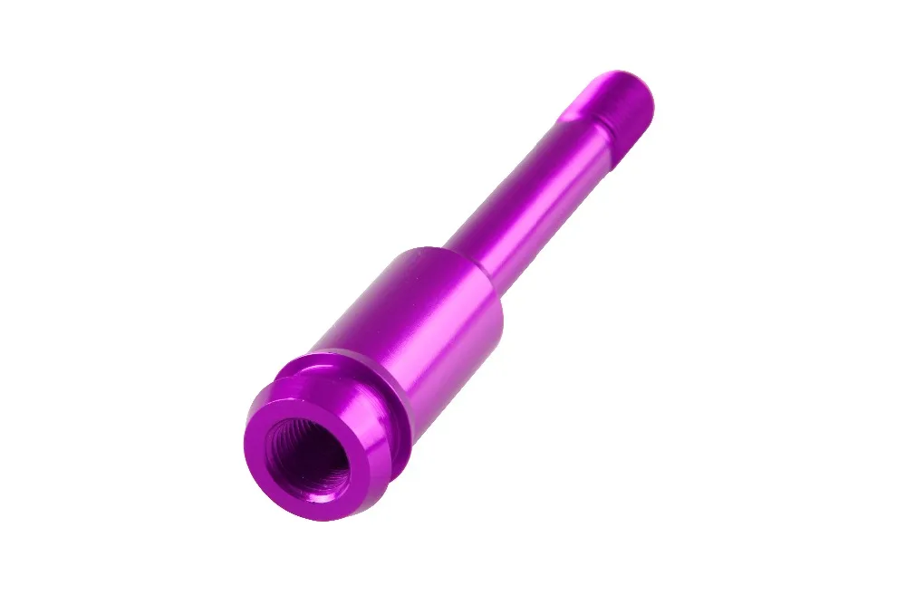 Gear Shifter Extension Stick Purple Aluminum Straight Gear Stick Extension Knob Shifter Lever Extender for VW T4 1990-2003