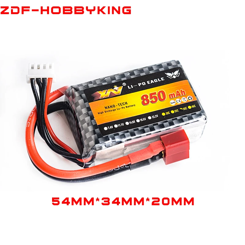 Myflysky 11 1 V 850mAh 35C 3S Lipo Battery T plug для радиоуправляемой вертолета автомобиля лодки