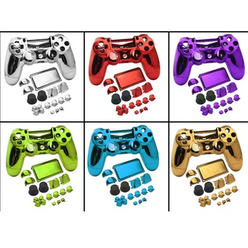 

JDS040 JDM040 PS4 PRO 4.0 V2 Controller Chrome Plating Housing Shell Cover Case Button Mod Kit Replacement For Playstation 4 Pro