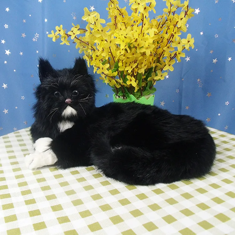 lifelike plush cats