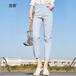 Инман Новинка 2019 года продукты для женщин весенняя одежда семь центов мотобрюки для отдыха, свободные длинные брюки