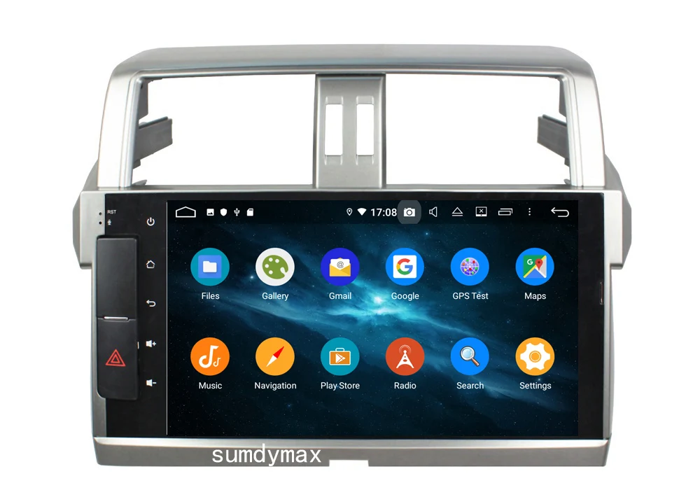 Best 10.1" two din car dvd player for toyota land cruiser PRADO 2014-2015 with android 9.0 octa core 4G RAM 64G ROM built in wifi 7