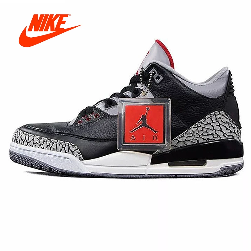 Original New Arrival Authentic Nike Air Jordan 3 Black Cement AJ3 Men 's Basketball Shoes Sneakers Sport Outdoor-in Basketball Shoes from Sports & ... Original New Arrival Authentic Nike Air Jordan 3 Black Cement AJ3 Men 's Basketball Shoes Sneakers Sport Outdoor-in Basketball Shoes from Sports & ...
