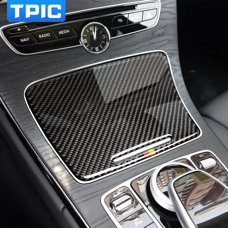 Наклейка на панель из углеродного волокна для Mercedes C Class W205 C180 C200 GLC|car sticker|sticker for