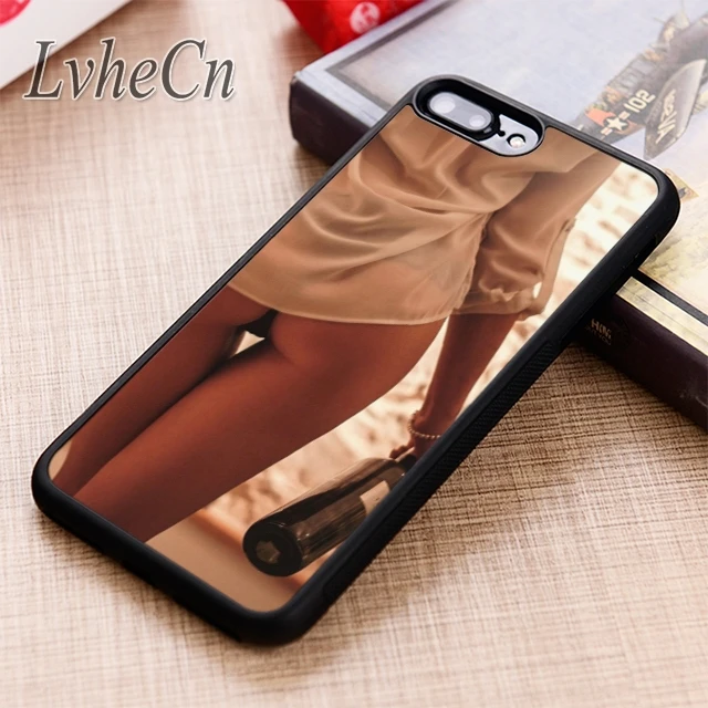 

LvheCn Hot Girl with Wine phone Case cover For iPhone 6 6S 7 8 X XR XS max 5 5S SE Samsung Galaxy S5 S6 S7 edge S8 S9 Plus