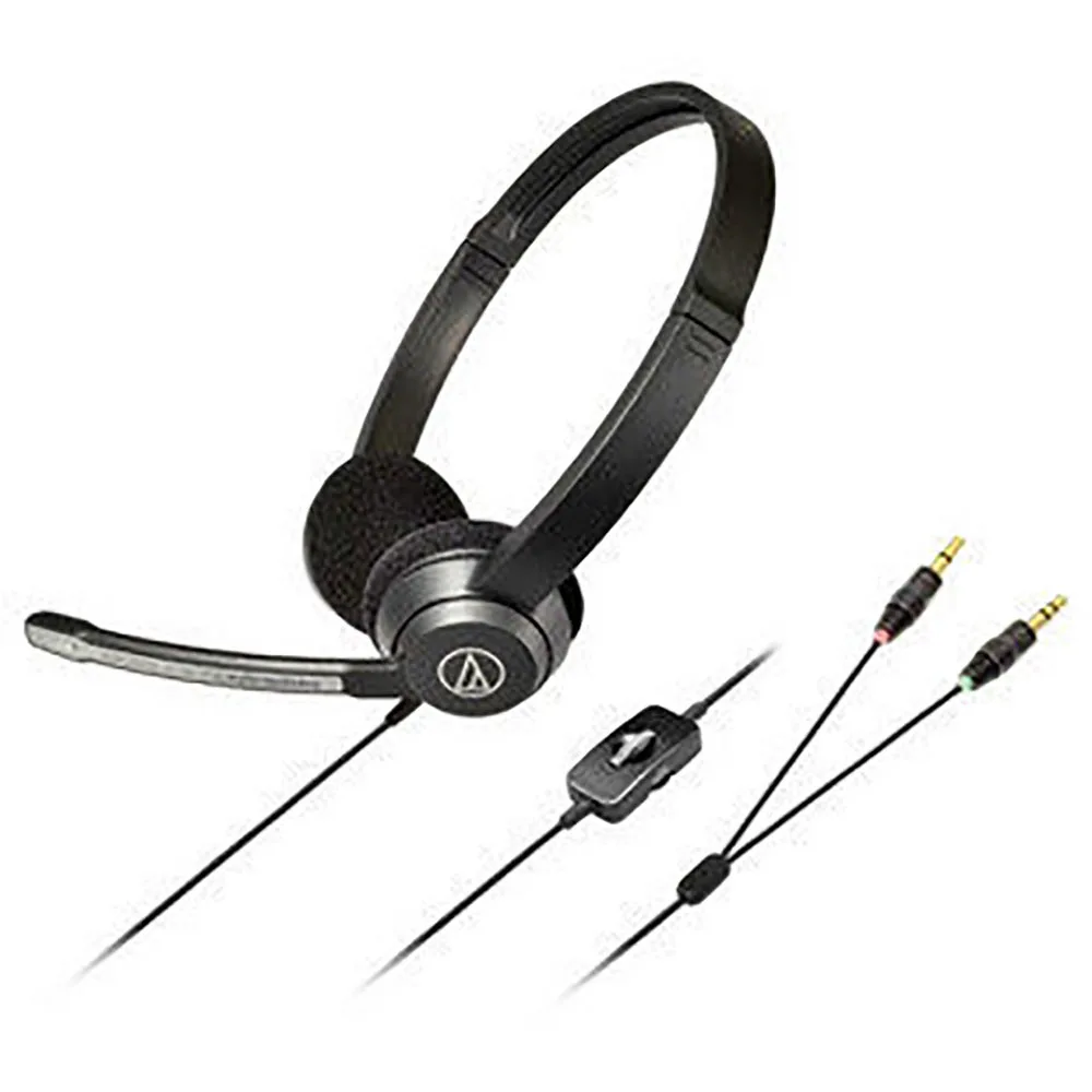 

Audio-technica ATH-330COM Stereo PC and Gaming Headset with Boom Condenser Mic Dynamic Headphones for Computer Game Microphones