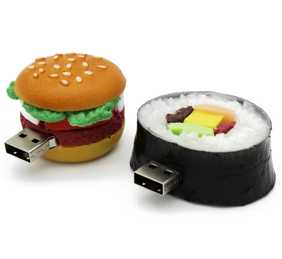 Usb флеш накопитель в виде гамбургера суши арбуза 4/8/16/32 ГБ|USB флэш-накопители| |