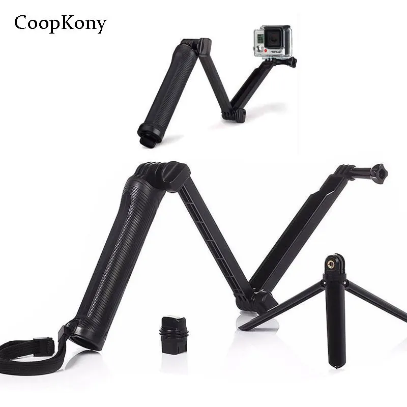 

3 Way Waterproof Monopod Selfie Grip Tripod Mount Holder For Gopro Hero5 4 Session SJ4000 Xiaomi Yi 4K Camera acessorios Gopro