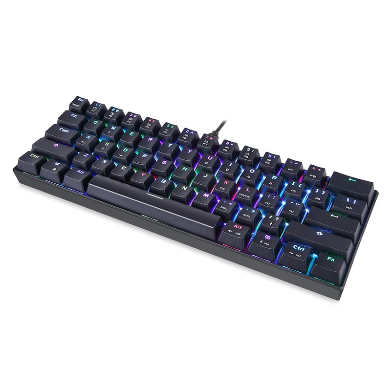 Механическая игровая клавиатура MOTO SPEED CK61 RGB с синими и красными переключателями