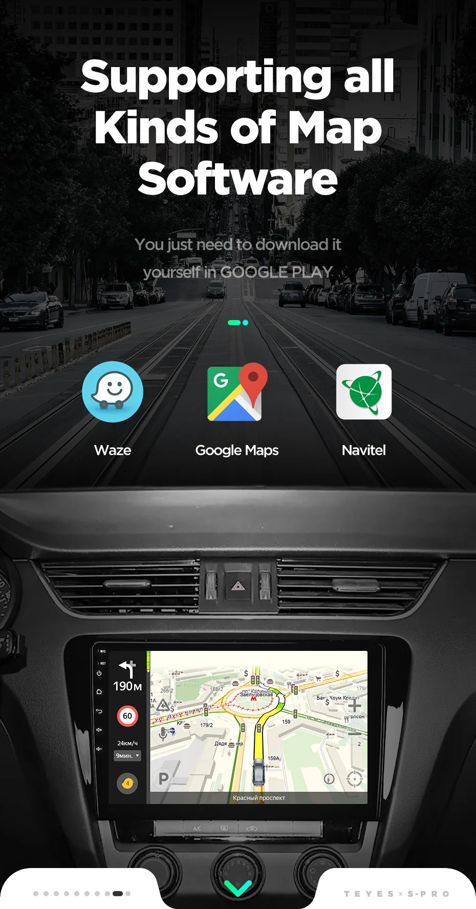 Perfect TEYES SPRO For Skoda Octavia 3 A7 2013 2014 2015 2016 2018 Car Radio Multimedia Video Player Navigation GPS Android 8.1 No 2din 18