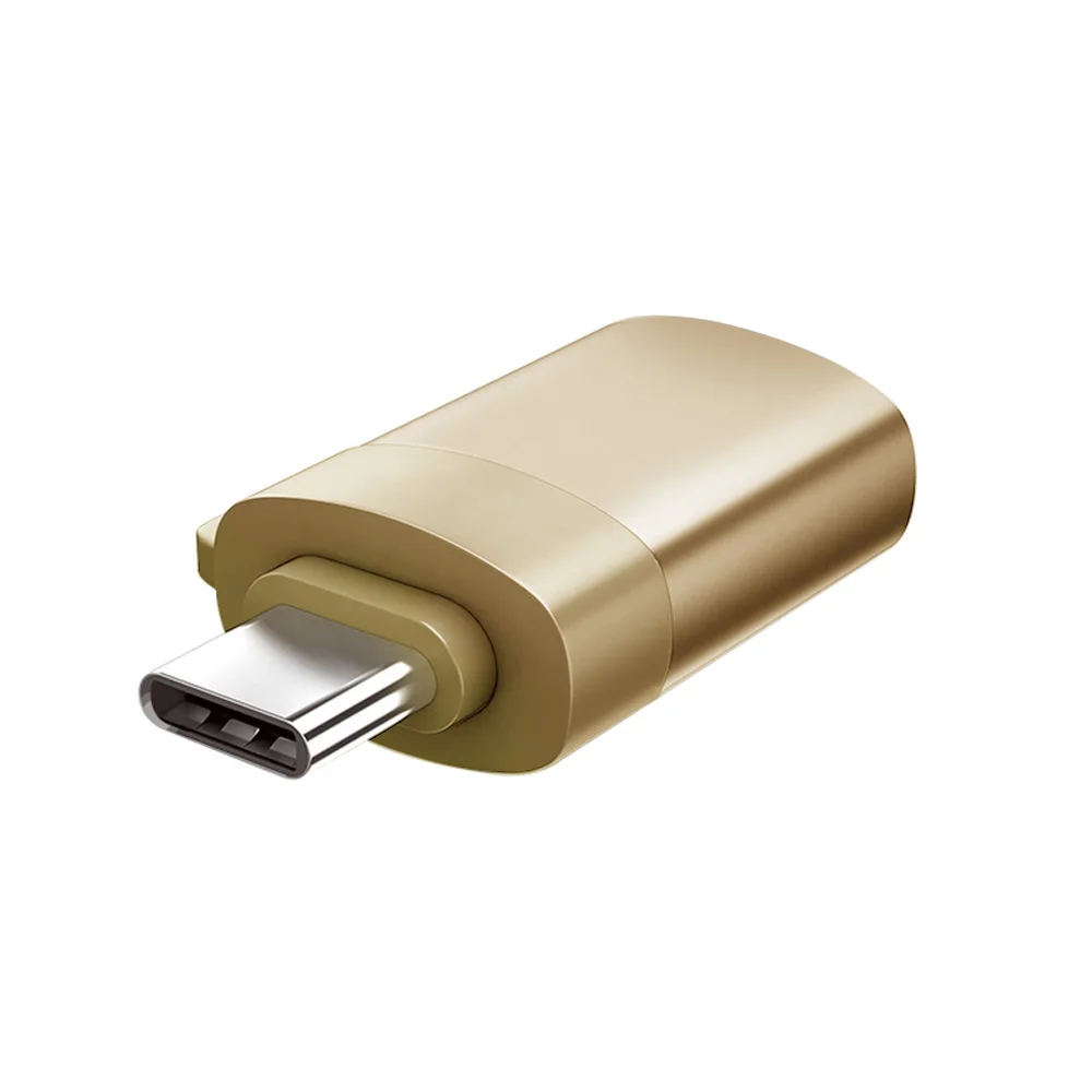 OTG type-c Usb c адаптер Micro type c для Usb-c Usb 3,0 зарядка конвертер данных для Samsung Galaxy S8 s9 Note 8 a5 One plus Usbc - Цвет: Gold