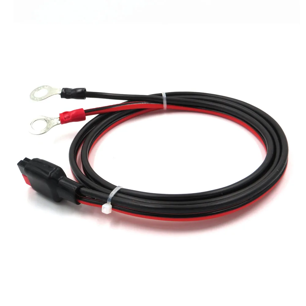 

PP30 30A 600V Extend cable solar cable 6/3/1FEET Power Plug Connect with M8 terminal ring Battery lug bolt tab