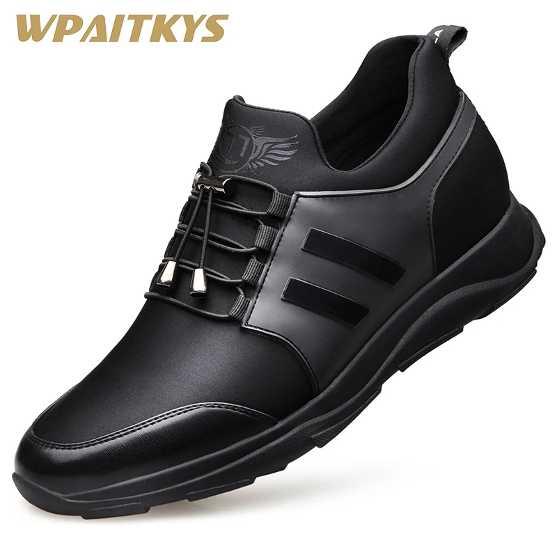 

2018 New Black White Two Colors Available Leather Men's Dress Shoes Official Business Men's Shoes Lightweight Non-slip