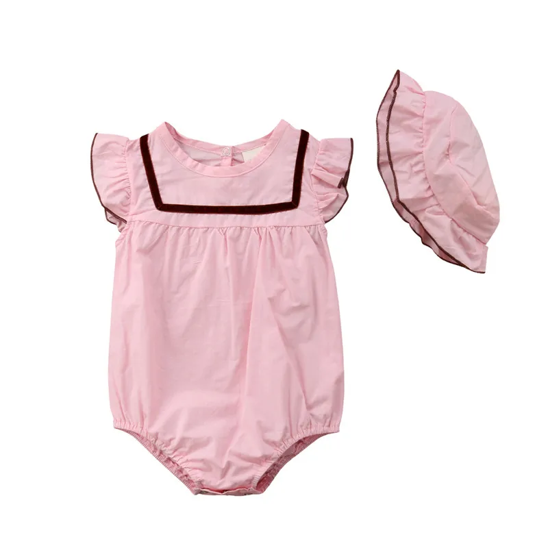 Brand New Toddler Boutique Newborn Baby Girl Clothing Romper Bodysuit