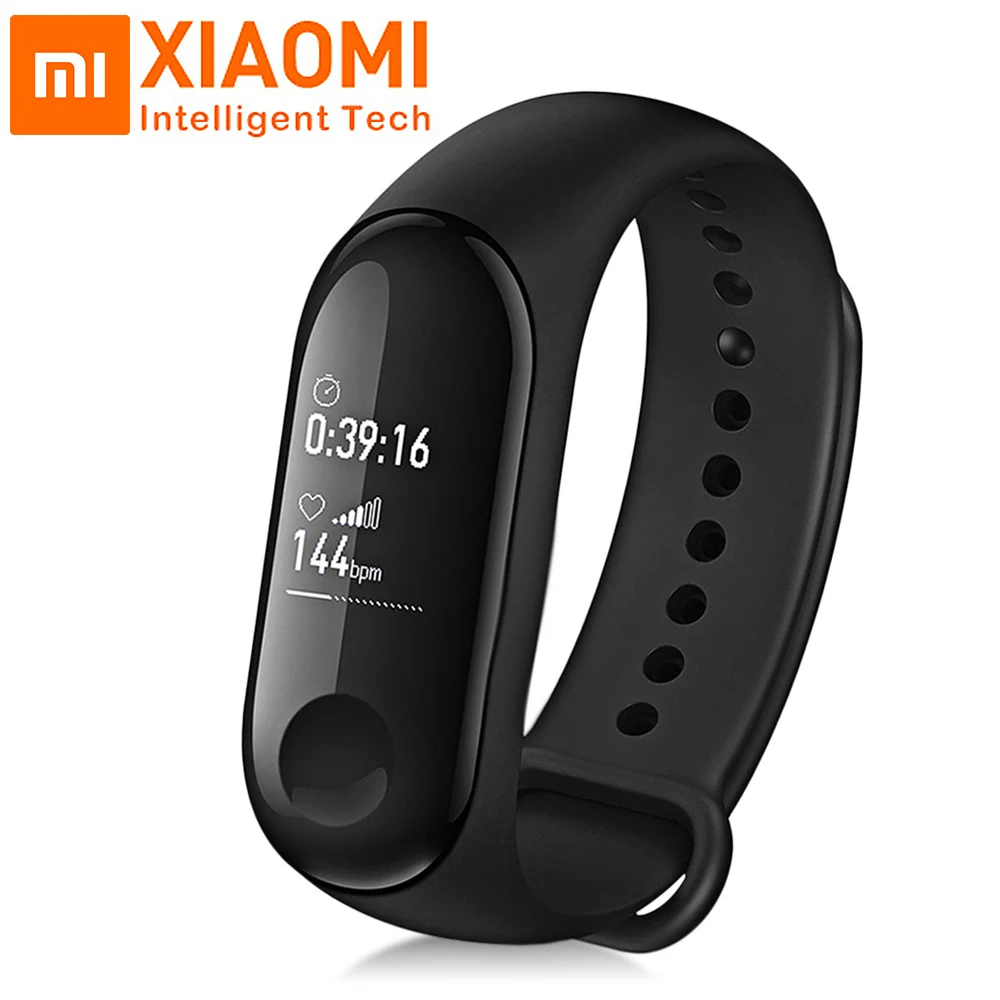 Xiaomi Mi Band 3 фитнес-трекер Водонепроницаемый спортивный смарт-браслет пульсометр умный Браслет OLED Smartband для Android IOS