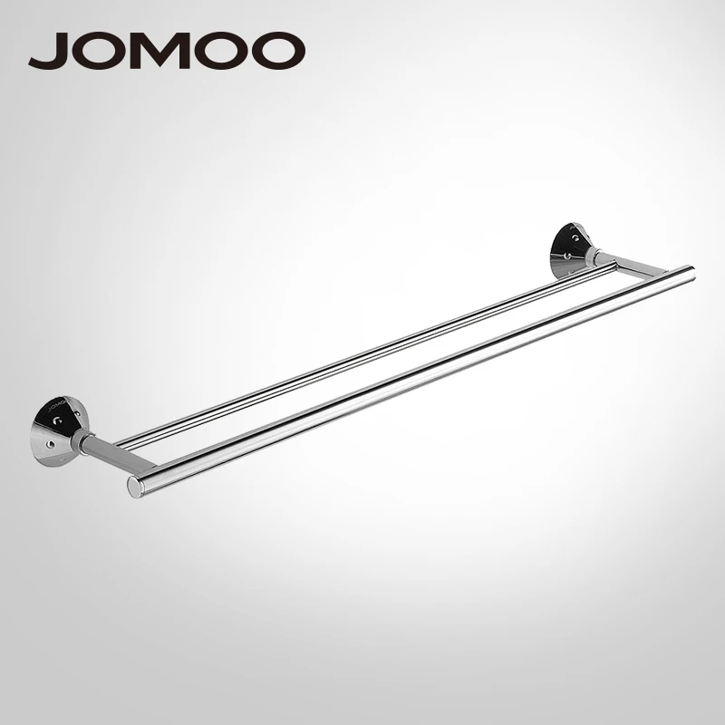 

JOMOO Towel Bar Chrome Towel Holder Wall-Mounted Double Towel Bars Bathroom Accessories Towel Hanger 2 bars Shower 933815