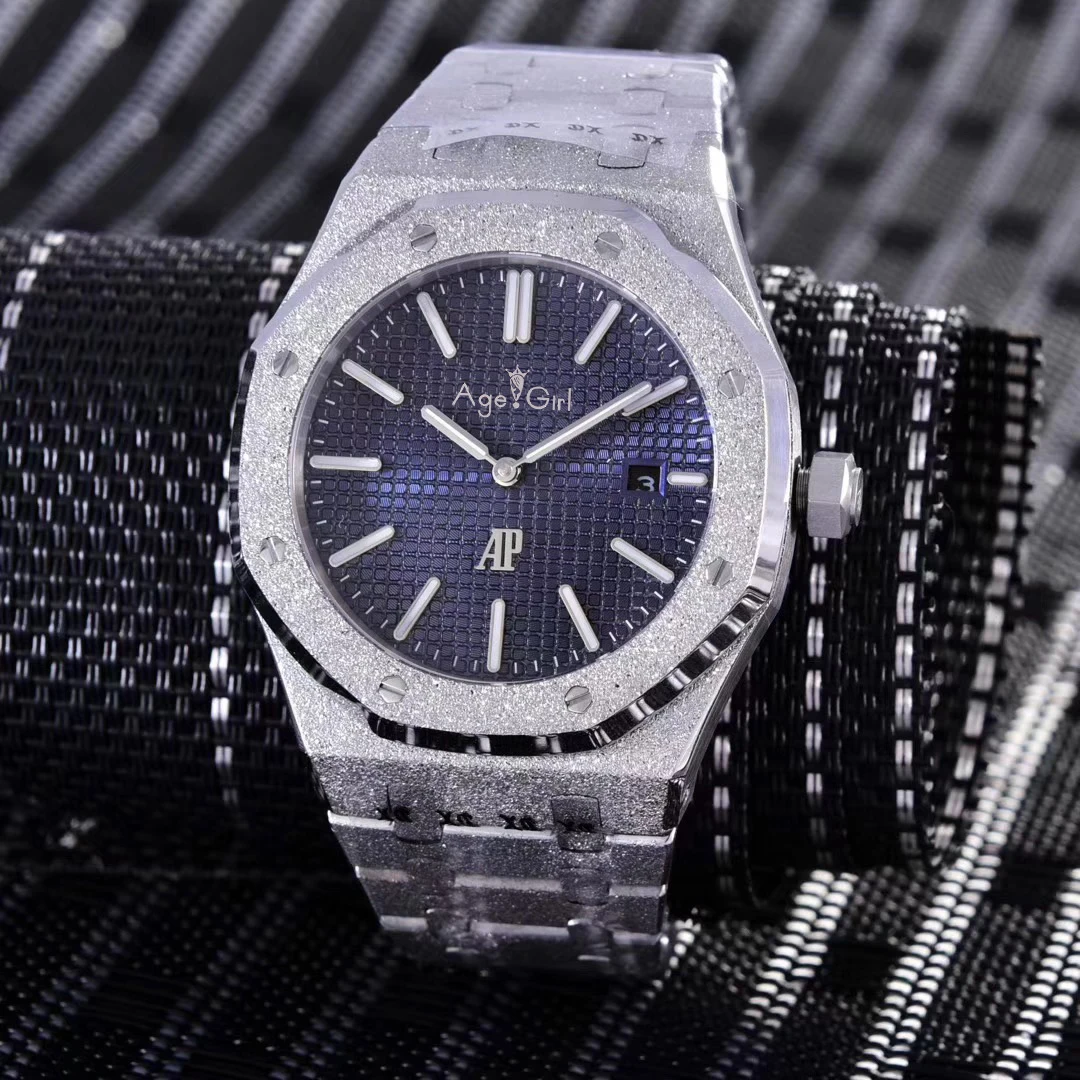 

Luxury Brand New Men Automatic Mechanical Watch Stainless Steel Silver Matte Crystal Diver Sapphire Sport Watches Blue Grey AAA+